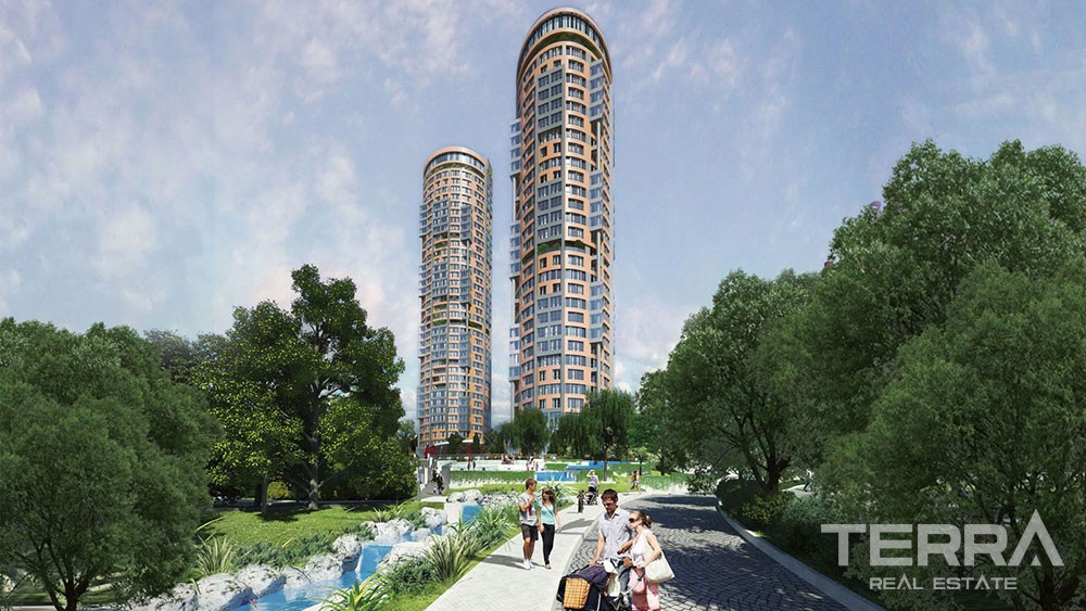 Luxury sea view apartments for sale in Kucukcekmece, Istanbul - 7678