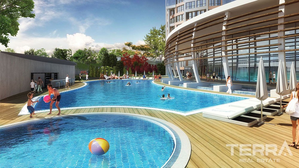 Luxury sea view apartments for sale in Kucukcekmece, Istanbul - 7689