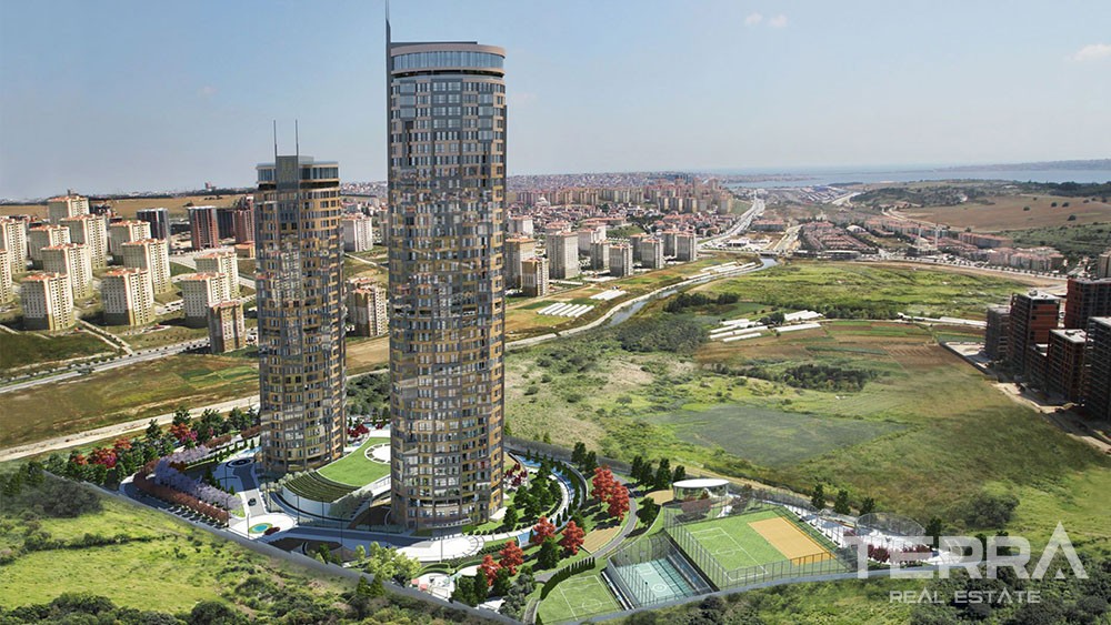 Luxury sea view apartments for sale in Kucukcekmece, Istanbul - 7693
