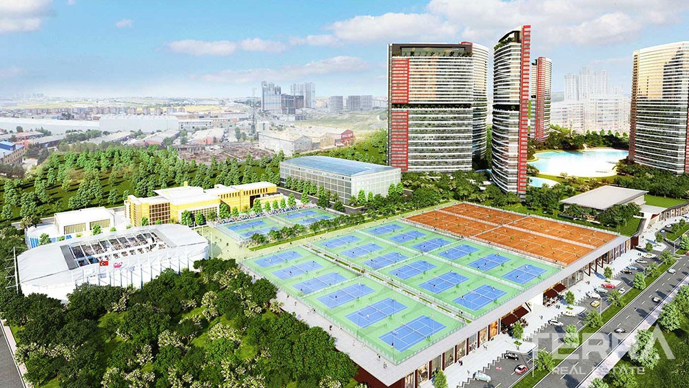 Luxury apartments with great sports complex in Istanbul - 7699