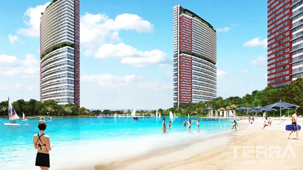 Luxury apartments with great sports complex in Istanbul - 7700