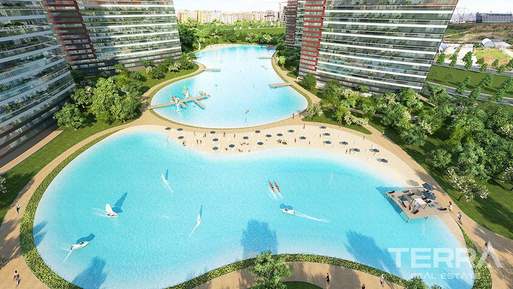 Luxury apartments with great sports complex in Istanbul - 7704