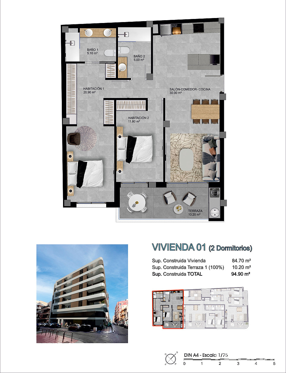 Central Apartments for Sale in Santa Pola, Costa Blanca, Spain - 129854
