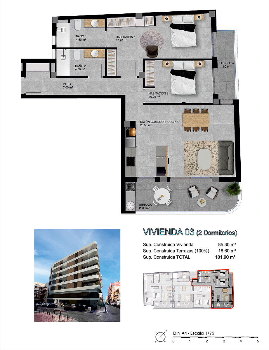 Central Apartments for Sale in Santa Pola, Costa Blanca, Spain - 129857