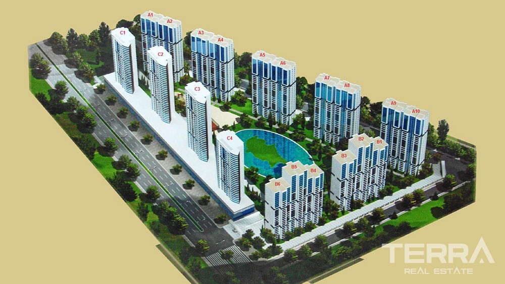 Comfortable apartments for sale in Bahçeşehir, Istanbul - 7734