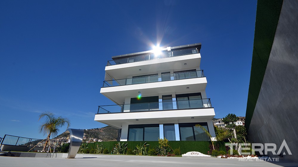 Luxury Sea-View Penthouses with Swimming Pool to Buy in Bektas Alanya - 7740