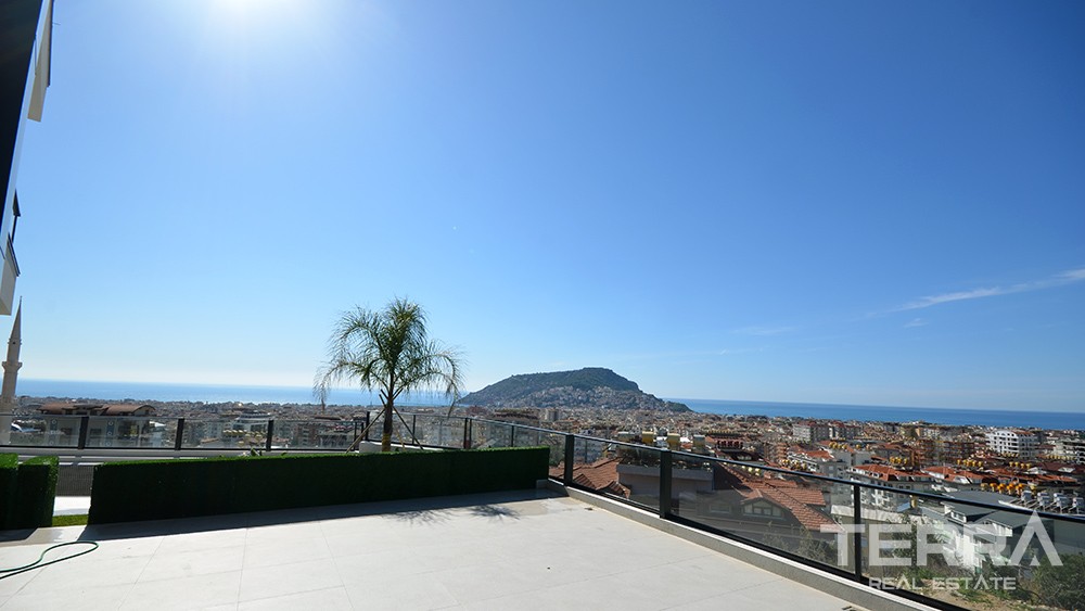 Luxury Sea-View Penthouses with Swimming Pool to Buy in Bektas Alanya - 7747