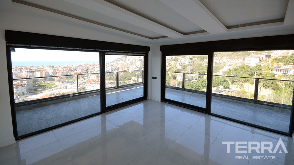 Luxury Sea-View Penthouses with Swimming Pool to Buy in Bektas Alanya - 7751