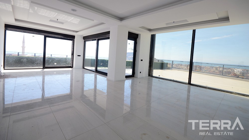 Luxury Sea-View Penthouses with Swimming Pool to Buy in Bektas Alanya - 7761