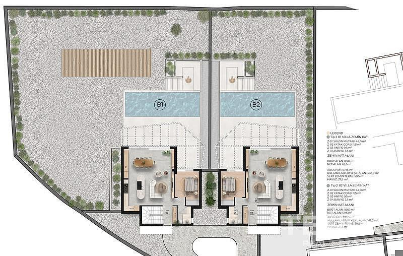 Semi-Detached Villas for Sale in Bodrum, Muğla, Turkey - 130664