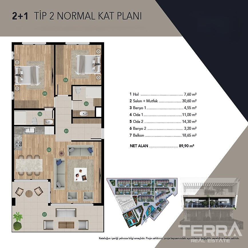 Sea View Apartments for Sale in Kuşadası, Aydın, Turkey - 131257