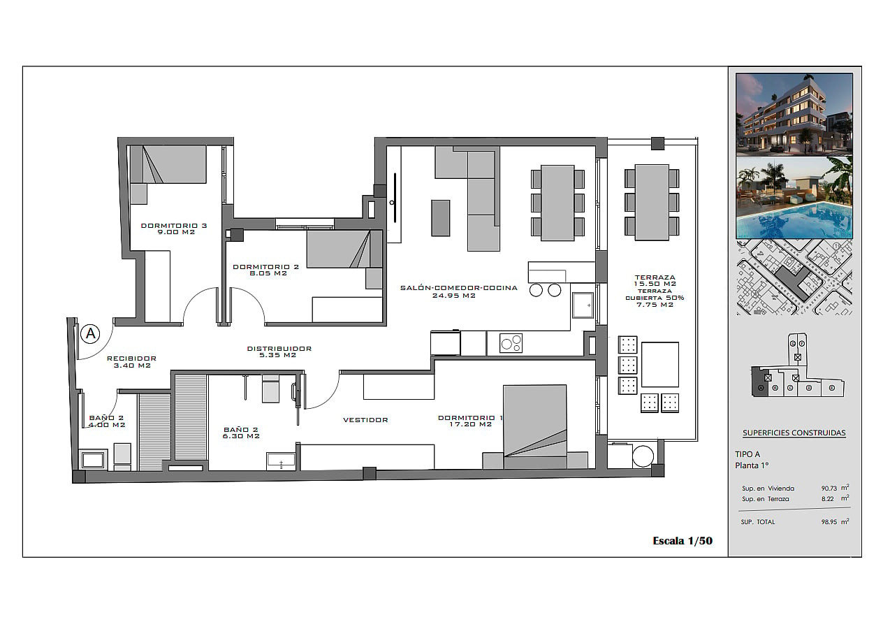 Central Apartments for Sale in Santa Pola, Costa Blanca, Spain - 132476