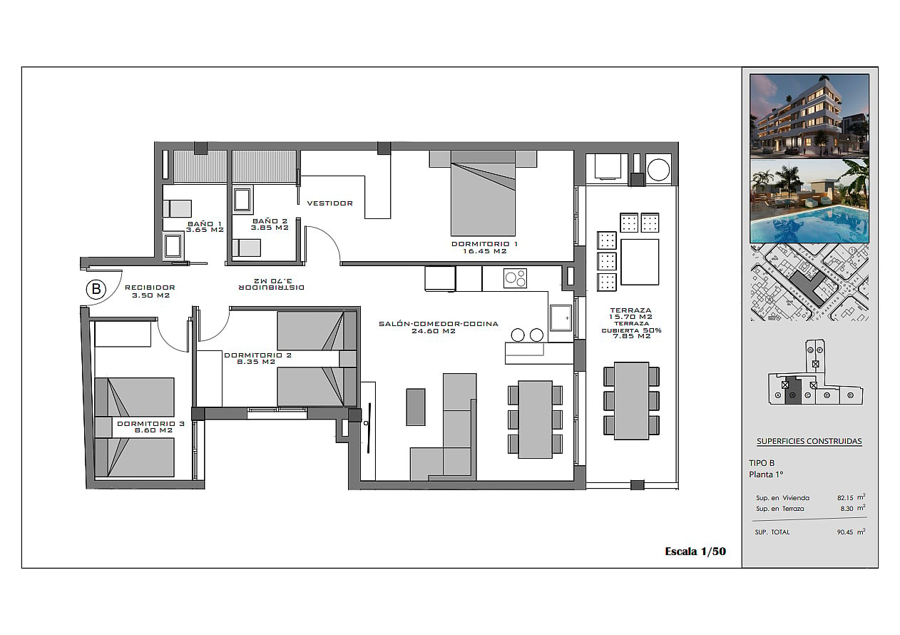 Central Apartments for Sale in Santa Pola, Costa Blanca, Spain - 132484