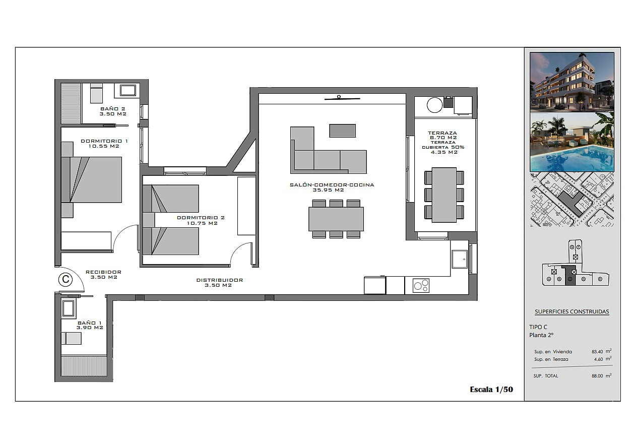 Central Apartments for Sale in Santa Pola, Costa Blanca, Spain - 132489