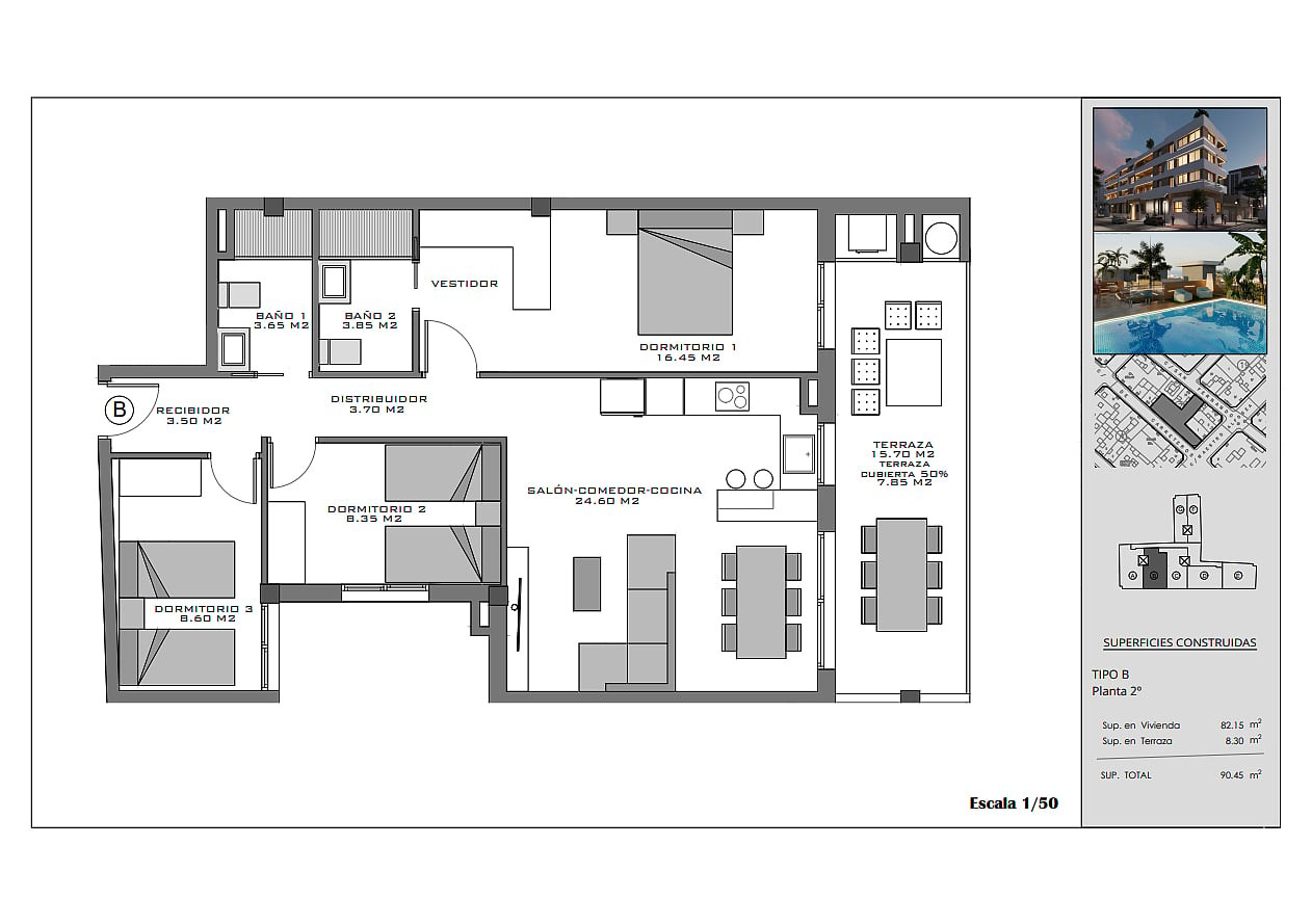 Central Apartments for Sale in Santa Pola, Costa Blanca, Spain - 132490