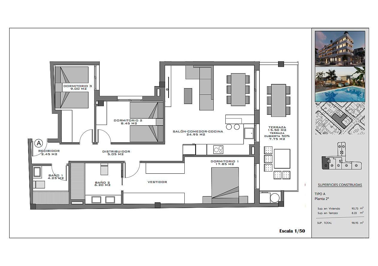 Central Apartments for Sale in Santa Pola, Costa Blanca, Spain - 132491