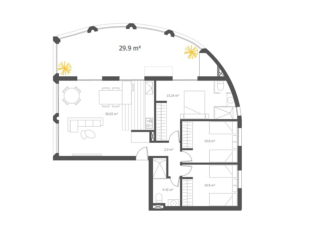 Sea View Apartments for Sale in Villajoyosa, Costa Blanca, Spain - 132548