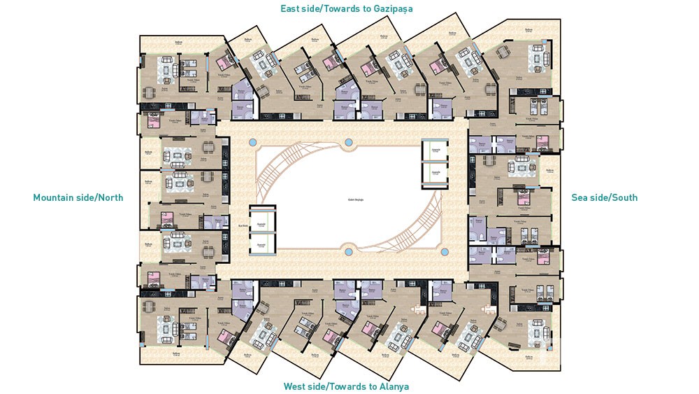 Ekskluzywne apartamenty nad samym morzem w Mahmutlar, Alanya - 7988