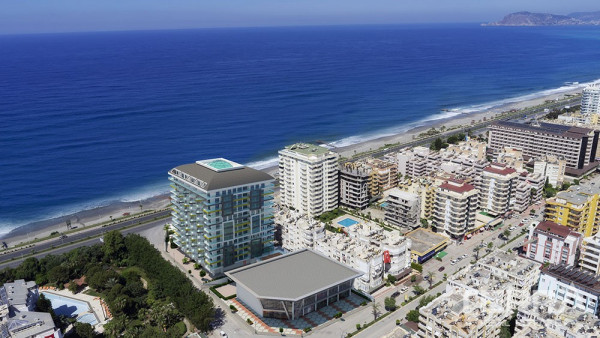 Exklusive Strandapartments zum Verkauf in Mahmutlar, Alanya
