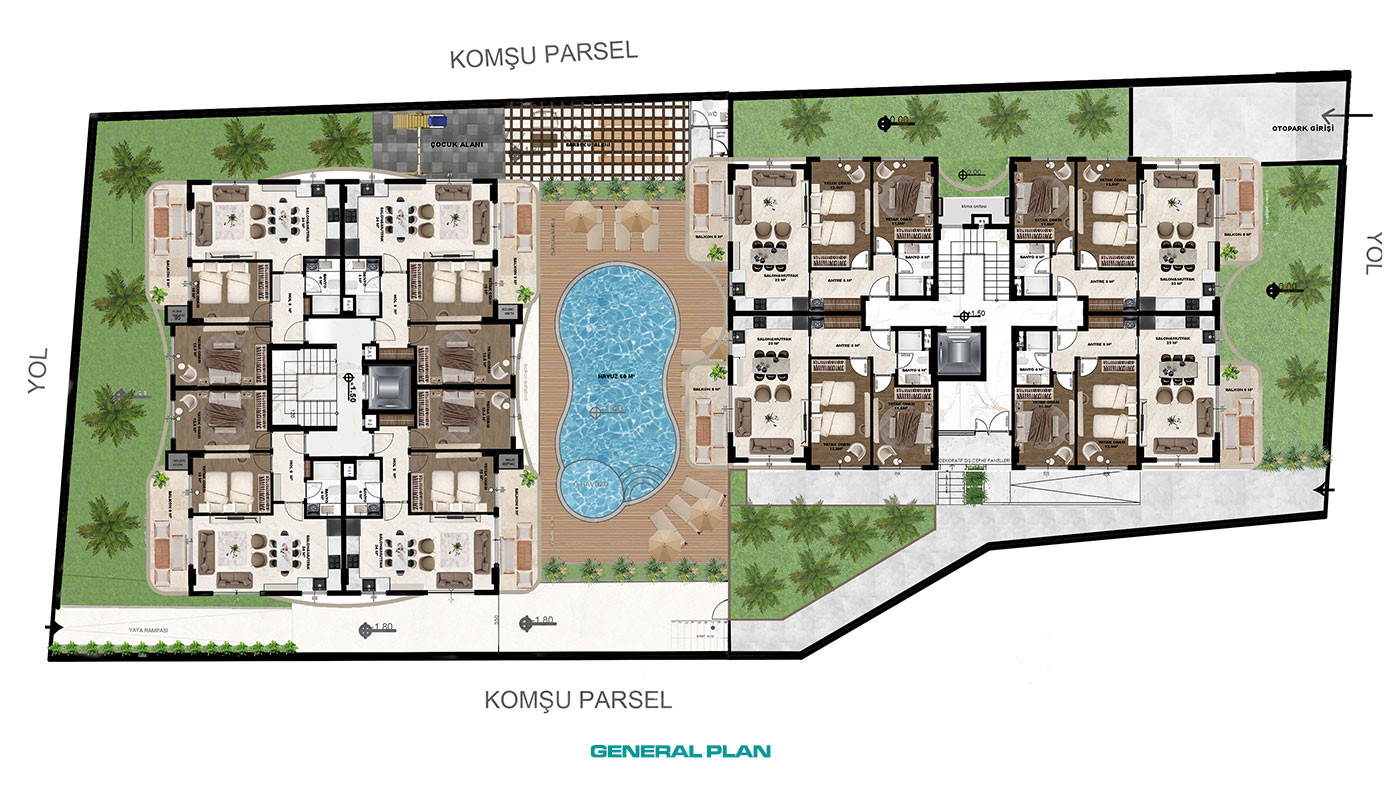 Luxury Apartments for Sale in Alanya Center, Turkey - 133071
