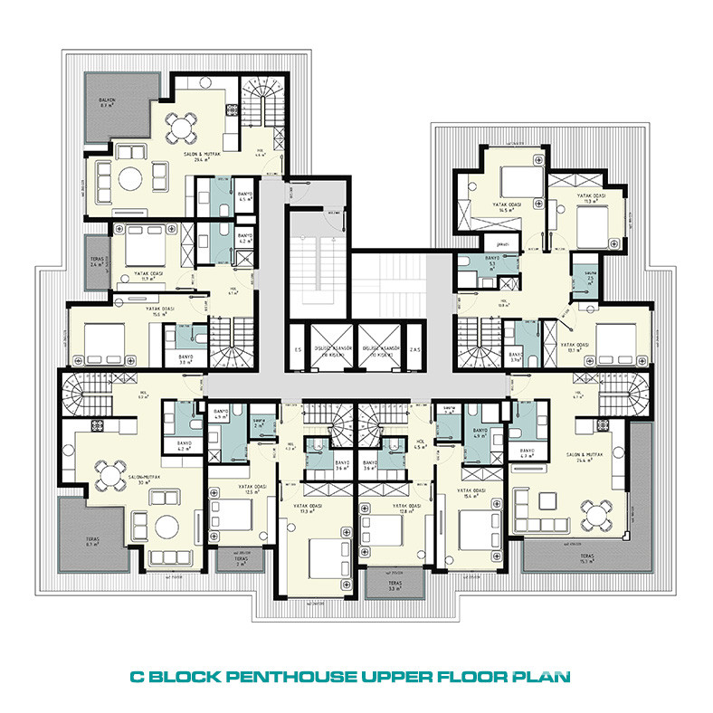 Apartments for Sale in Alanya Center, Turkey - 133125