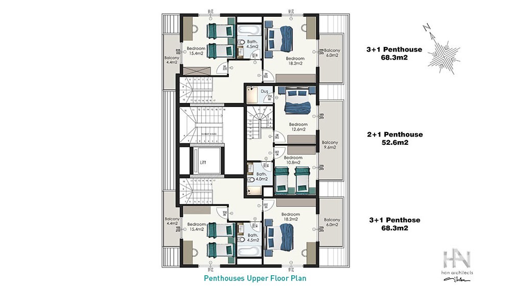 Apartments for sale in Alanya close to Cleopatra Beach - 8277