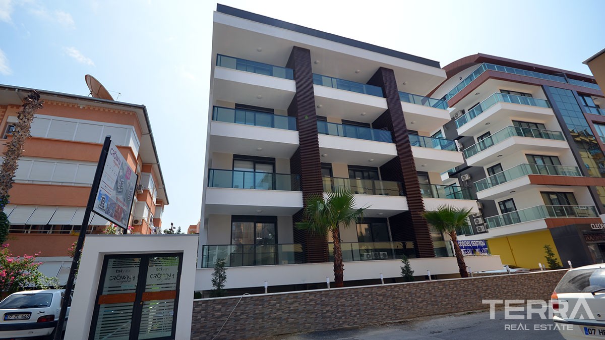 Wohnungen zu Verkaufen in Alanya nur 100 m zum Kleopatra-Strand