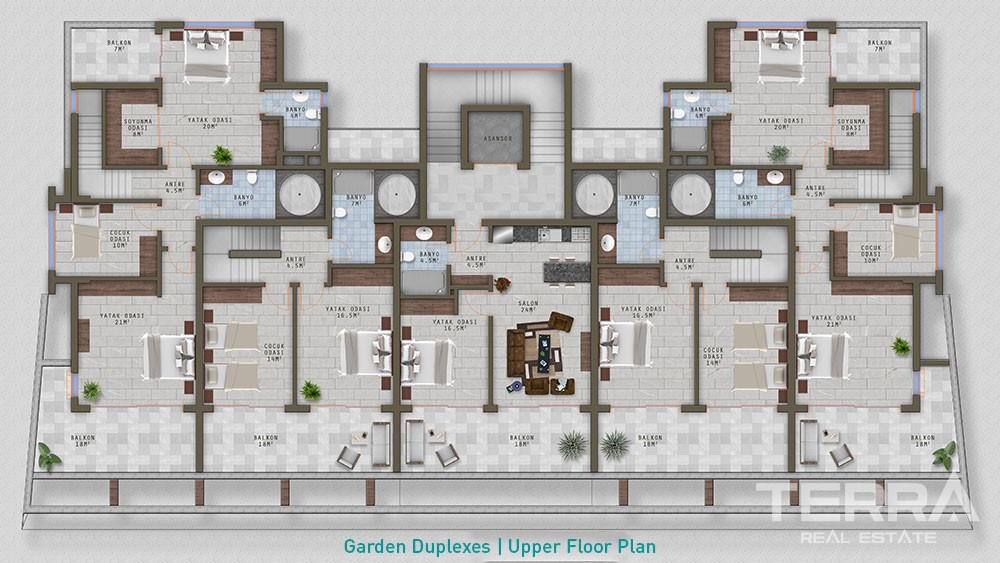 Exclusive apartments with sea view in Kargıcak, Alanya – Eco Marine - 8679