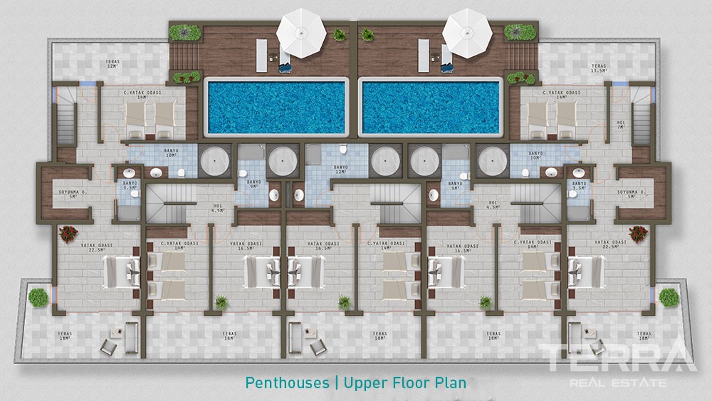 Exclusive apartments with sea view in Kargıcak, Alanya – Eco Marine - 8687