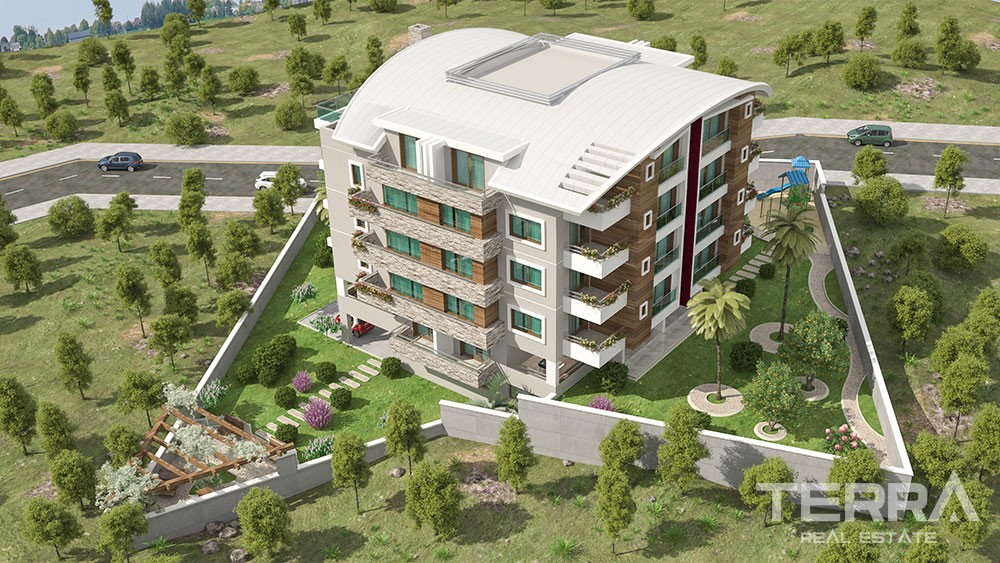 Spacious apartments with panoramic Alanya view - 8774