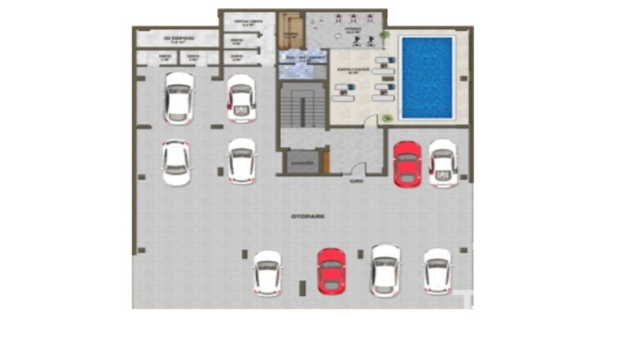 Spacious apartments with panoramic Alanya view - 8783