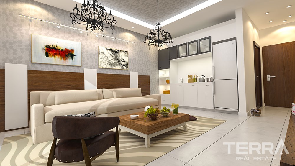 Spacious apartments with panoramic Alanya view - 8786