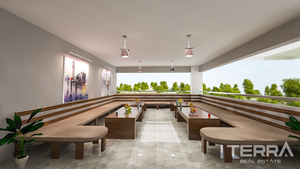 Spacious apartments with panoramic Alanya view - 8789