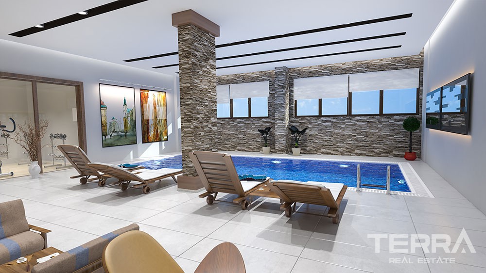 Spacious apartments with panoramic Alanya view - 8791