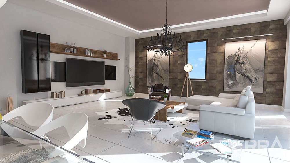 Spacious apartments with panoramic Alanya view - 8796