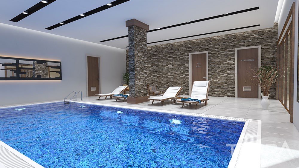 Spacious apartments with panoramic Alanya view - 8797