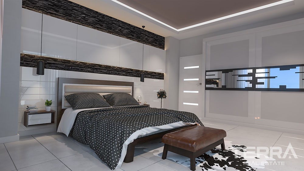 Spacious apartments with panoramic Alanya view - 8801