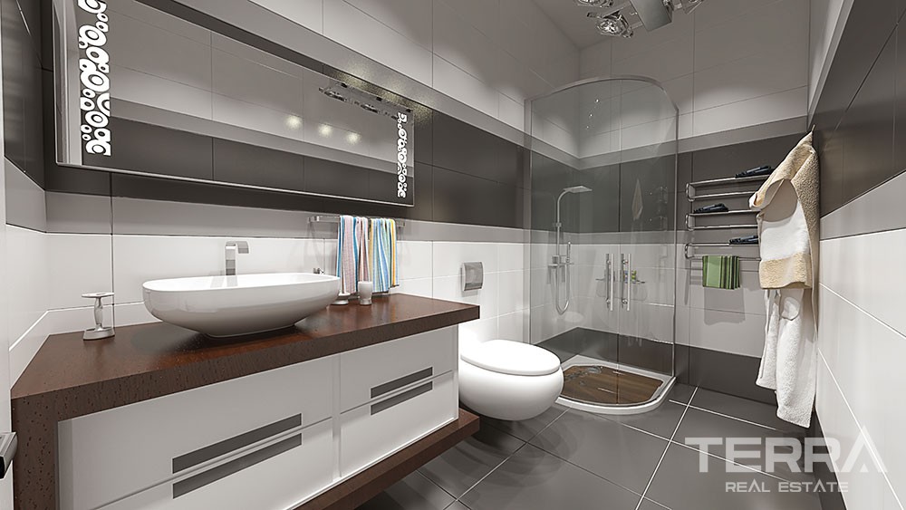 Spacious apartments with panoramic Alanya view - 8802