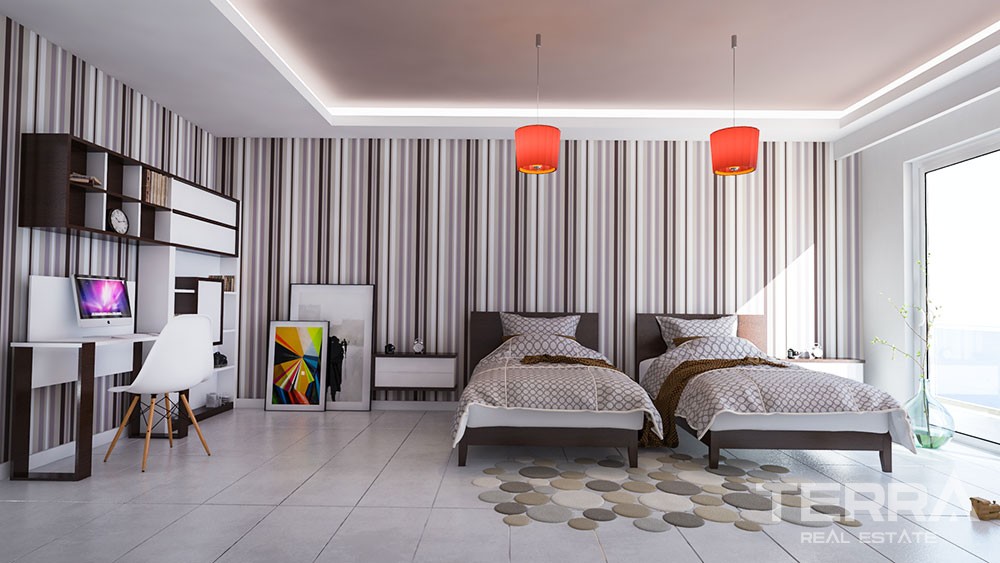 Spacious apartments with panoramic Alanya view - 8804