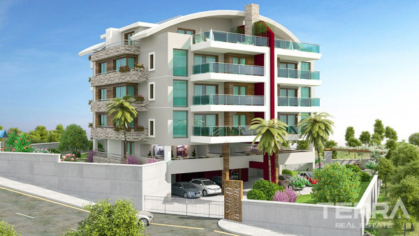 Geräumige Apartments mit Panoramablick auf Alanya
