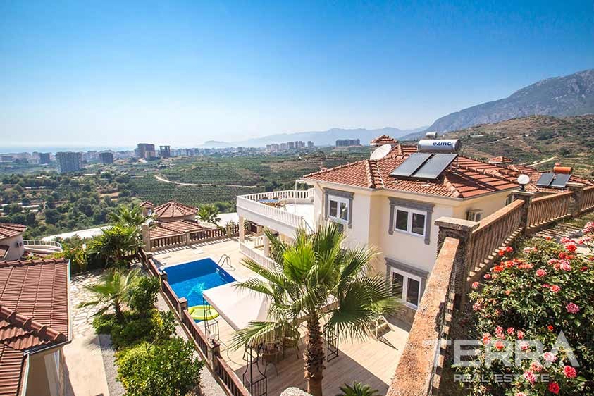 Sea view villas for sale in Alanya, Kargicak - 8806