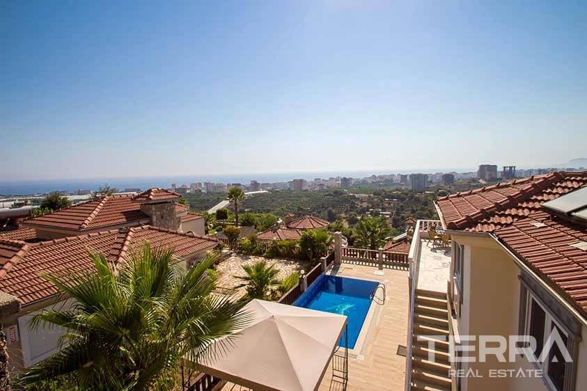 Sea view villas for sale in Alanya, Kargicak - 8807