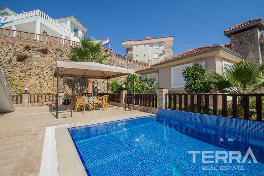 Sea view villas for sale in Alanya, Kargicak - 8814