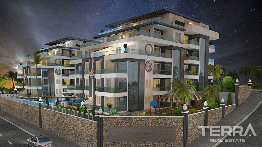 Luxury apartments with large terraces in Kestel, Alanya - 8909