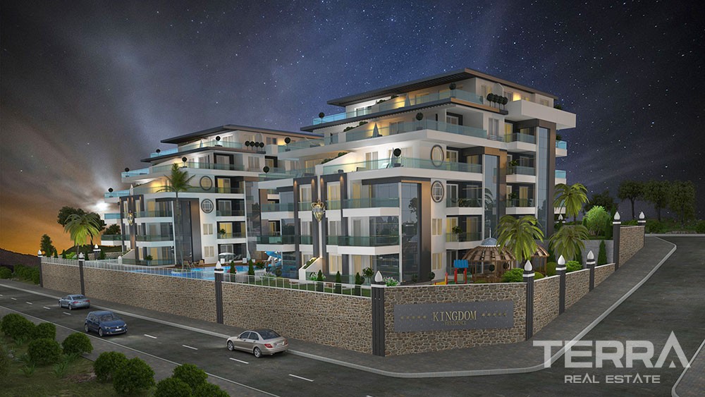 Luxury apartments with large terraces in Kestel, Alanya - 8910