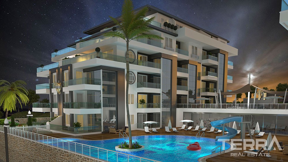 Luxury apartments with large terraces in Kestel, Alanya - 8913