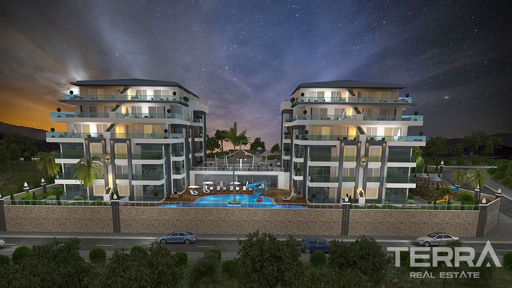 Luxury apartments with large terraces in Kestel, Alanya - 8916