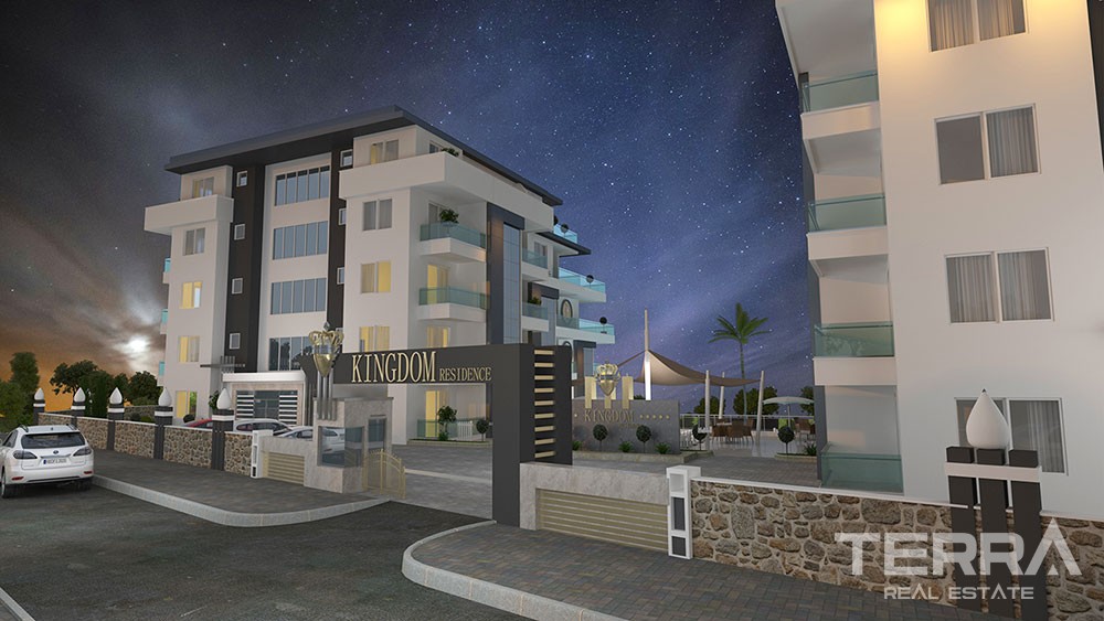Luxury apartments with large terraces in Kestel, Alanya - 8917