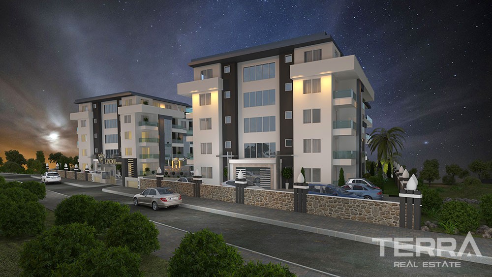 Luxury apartments with large terraces in Kestel, Alanya - 8919