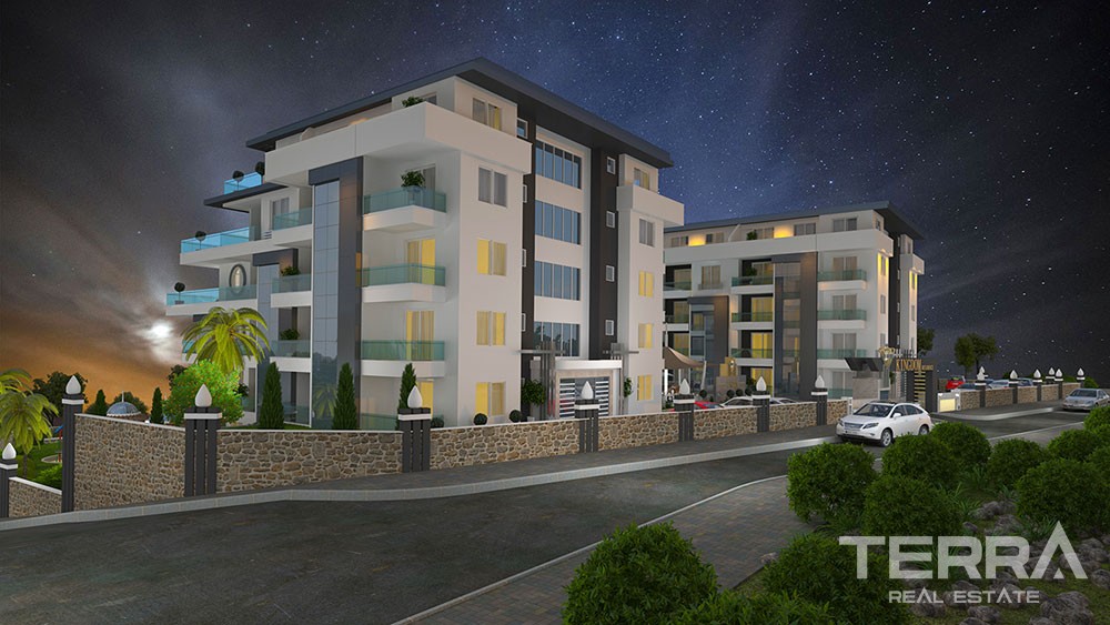 Luxury apartments with large terraces in Kestel, Alanya - 8920